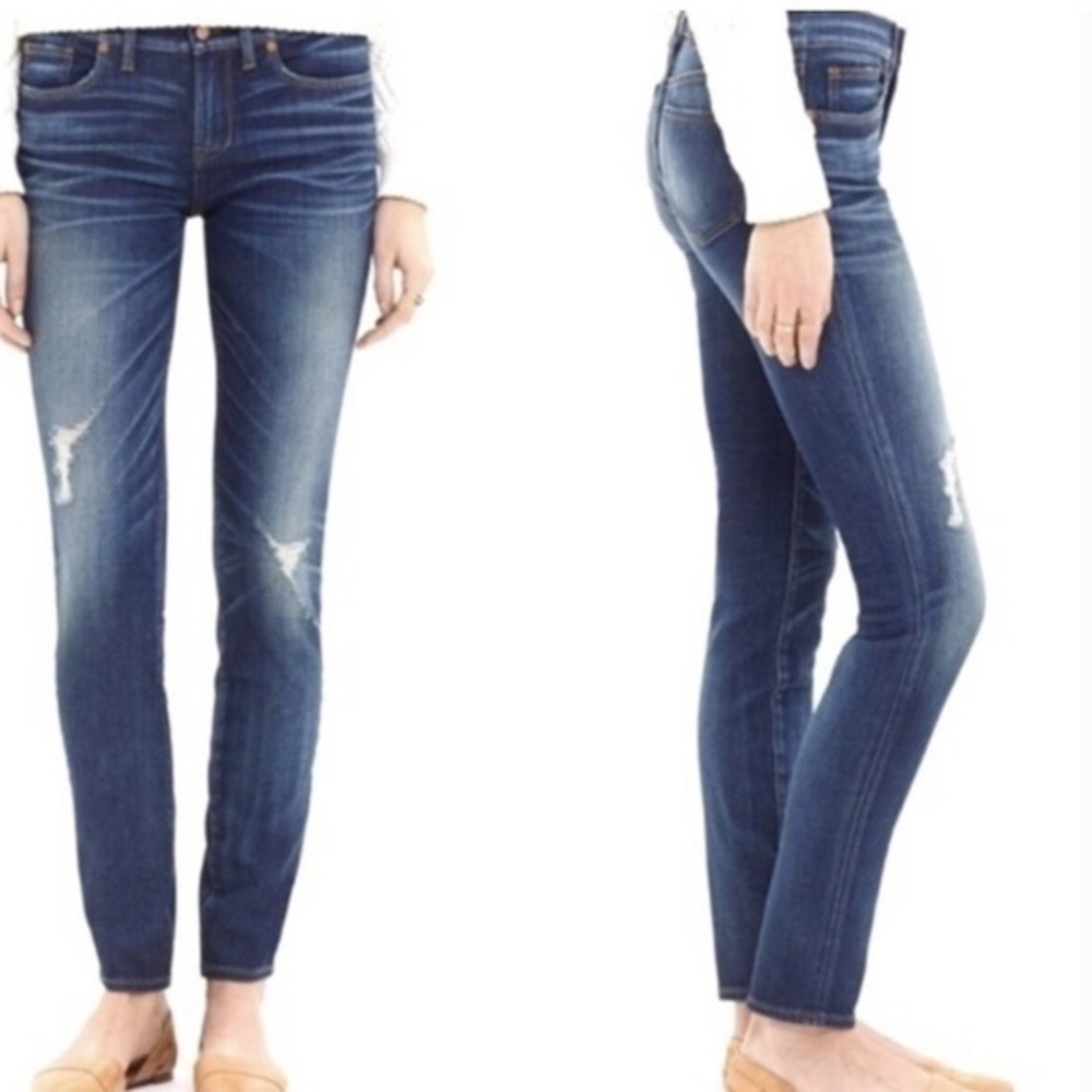 Madewell distressed skinny skinny jeans SIZE 26